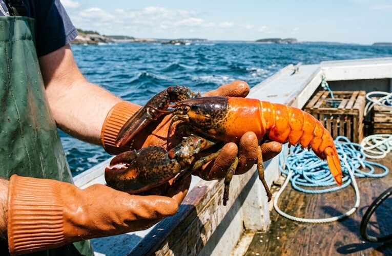 One in 50 Million: Rare Two-Colored Lobster Donated to Aquarium