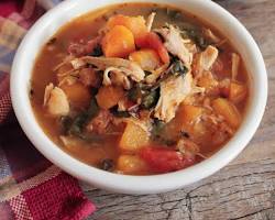 Cozy Autumn in a Bowl: Smoky Chicken Stew with Butternut Squash and Kale